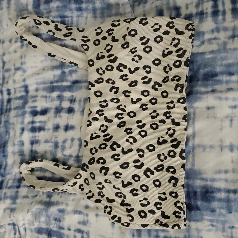 Cheetah print bikini top